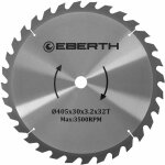 Lame de scie circulaire en acier avec dents en carbure pour la coupe du bois (diamtre 405mm, alsage ...