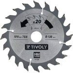 Lame de scie circulaire ? �130mm ? 20 dents en carbure ? excellente finition ? pour scie portative ? ...