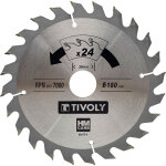 Lame de scie circulaire ? �180mm ? 24 dents en carbure ? d�bit important ? pour scie portative ? pour ...
