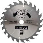 Lame de scie circulaire ? �190mm ? 24 dents en carbure ? sciage rapide ? pour scie portative ? pour d�coupe ...