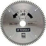 Lame de scie circulaire ? �216mm ? 80 dents en carbure ? excellente finition ? pour scie portative ? ...