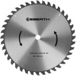 Lame de scie circulaire en acier avec dents en carbure pour la coupe du bois (diam�tre 450mm, al�sage ...