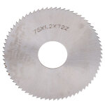 Lame de scie circulaire en acier rapide - 75x1, 2 mm, 72 dents