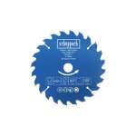 Lame de scie circulaire pour bois disque 165 x 20 x 1 x 1, 6 mm 24t scheppach