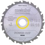 Metabo - lame de scie circulaire hw / ct 190 x 30 x 2, 2 / 1, 4, nombre de dents 16, denture plate biseaut�e, ...