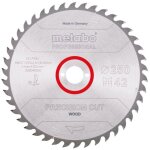 Metabo - lame de scie circulaire hw / ct 250 x 30 x 2, 8 / 1, 8, nombre de dents 42, afftage en biseau ...