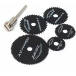 Lames de scie circulaire - pour outil dremel - pour couper le bois, le m�tal (lot de 6 )noir