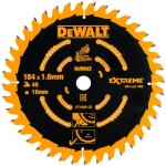 Lame de scie pour scie circulaire stationnaire, 184 x 16 x 40t dewalt dt1668 - qz