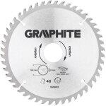 Lame de scie graphite widia 160 mm pour bois et planches, 48 dents