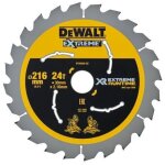 Banyo ? lame de scie circulaire 216 mm x 30 mm 24 dents thin kerf ? pour bois dur et construction ? coupe ...