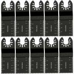 Lames de scie oscillantes pour m�tal / bois, lot de 10 accessoires pour outils multifonctions (34 mm), ...