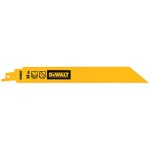 Lame de scie sabre bim 1z mtal 228mm 14tpi dewalt 5 pices