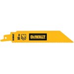 Lames scie sabre dewalt dt90384 - qz 152 mm 5 unit�s