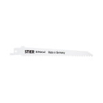 Lame de scie - sabre stier 5 pi�ces, st4016, longueur de coupe 130 mm, pas 4, 2 mm, id�ale pour la d�coupe ...