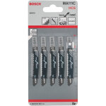 Lame de scie sauteuse ma 111 c hcs l 80mm pas 3mm 5 pi�ces - bosch - 2608637572