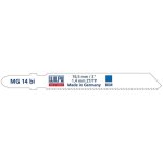 Lames de scie sauteuse bosch t118ef - adaptes au mtal et acier inoxydable - mg 14 bi (jeu de 5)