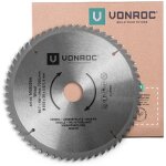 Vonroc - lame de scie universelle pour bois ms802aa - lame scie circulaire  onglet radiale 216 mm de ...