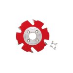 Fraise à rainurer pour fraiseuse avc traceurs. hw. ø 1004Ø22mm. z2 + v4. 4 trous lamello Fraise à rainurer pour fraiseuse avc traceurs. hw. ø 1004Ø22mm. z2 + v4. 4 trous lamello