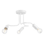 Lamkur lighting - lamkur charlie flexi plafonnier semi - encastr� charlie � bras multiples blanc, 3x ...