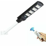 Lampadaire 120led 120w nergie solaire panneau photovoltaque extrieur ip65