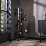 Lampadaire 5 lampes en verre dor�, cuivr� et chrom� - tahoe