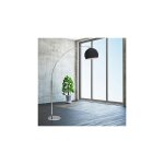 Lampadaire arc 30x30x166 cm en pvc et m�tal noir