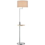 Lampadaire claas en acier avec articulation, �tag�re et connexion usb pour recharger smartphones et tablettes, ...