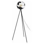 Lampadaire design en métal 'globe' 158cm noir Lampadaire design en métal 'globe' 158cm noir