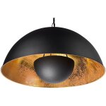 Beliani ? lampadaire e27 40w en m�tal noir sur tr�pied ? abat - jour cuivr� en cloche ? hauteur 158 cm ...