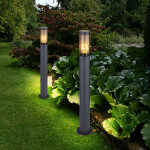 Lampadaire �clairage ext�rieur lampadaire fum�e anthracite ext�rieur lampadaire de jardin, plastique ...