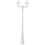 Lampadaire ext�rieur double fumagalli gigi bisso / anna' - 2x e27 - blanc