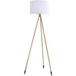 Lampadaire ext�rieur sans fil tamboury bois poly�thyl�ne h155cm