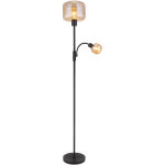 Lampadaire - giuseppe - noir - verre - � 25cm - e27 - - globo