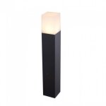 Lampadaire de jardin led v - tac douille gu10 (max. 35 w), noir et blanc, h : 50 cm, ip54
