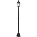 Lampadaire jardin navedo 200 cm noir - 93464