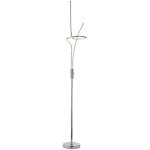 Lampadaire lampadaire lampadaire lampe design chrome, acrylique, interrupteur, led smd 20, 1 watt 1600 ...
