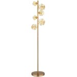 Lampadaire lampe sur pied lampe en cristal boules led or clair lampe de salon