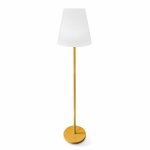 Lampadaire en acier jaune
