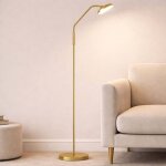 Lampadaire led dimmable lampe de chambre � coucher touchdimmer lampadaire en laiton r�glable, 7, 5w 880lm ...
