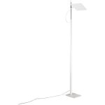 Lampadaire led de salon blanc, 24w 2160lm, r�glable en hauteur et orientable � 340�, interrupteur on ...