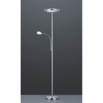 Lampadaire led avec spot de lecture dimmable ackbar nickel trio lighting