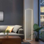 Lampadaire  led sur pied design en mtal aluminium 3000 k blanc chaud
