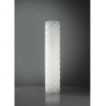 Linea zero - lampadaire mtal blanc 27 x 123h