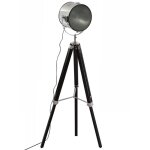 Lampadaire en métal / bois noir - h152 - pegane - Lampadaire en métal / bois noir - h152 - pegane -