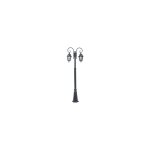 Lampadaire s�rie milano cm. 220 en aluminium moul� sous pression peint en fonte grise 60w - salon