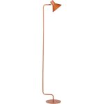 Lampadaire moderne 154 cm en m�tal abat - jour en c�ne orange ajustable salon rimava