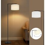 Lampadaire salon blanc lampadaire lampadaire tissu design d�coration moderne lampe de lecture douille ...