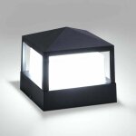 Lampadaire, portail, colonne, ext�rieur, villa, aluminium �tanche ip65, �clairage de jardin, paysage, ...