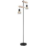 Lampadaire - priska - noir - m�tal - e27 - 54017 - 2s - globo