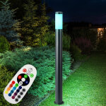 Lampadaire remote control extérieur jardin en acier inoxydable lumière dimmable dans un ensemble comprenant ... Lampadaire remote control extérieur jardin en acier inoxydable lumière dimmable dans un ensemble comprenant ...